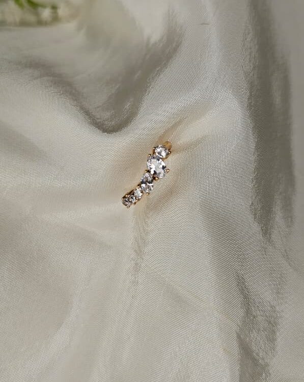 Anti-Tarnish Ring - Rosegold Stone