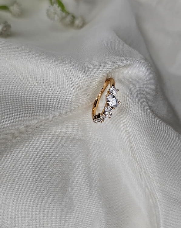 Anti-Tarnish Ring - Rosegold Stone