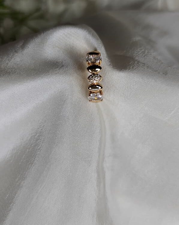 Anti-Tarnish Ring - Oval Stones