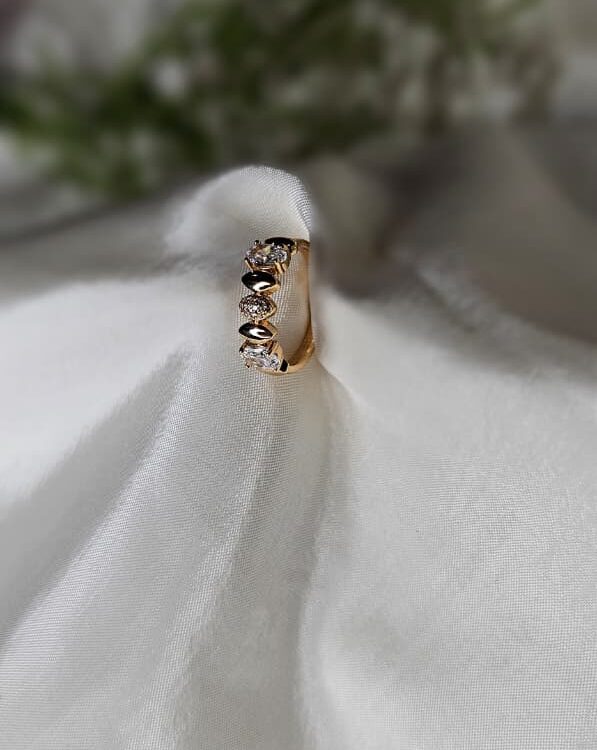 Anti-Tarnish Ring - Oval Stones