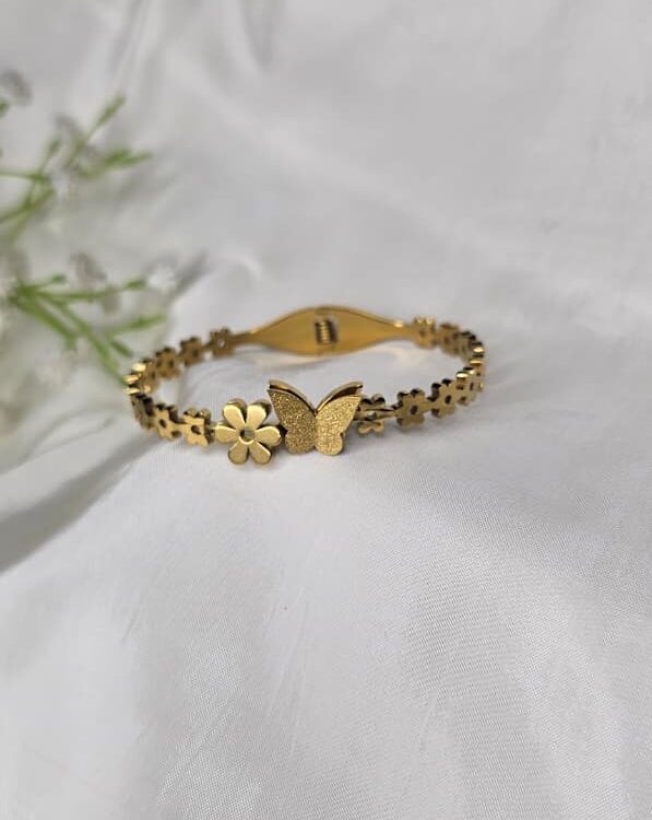 Anti-Tarnish Kada - 🦋 Flower