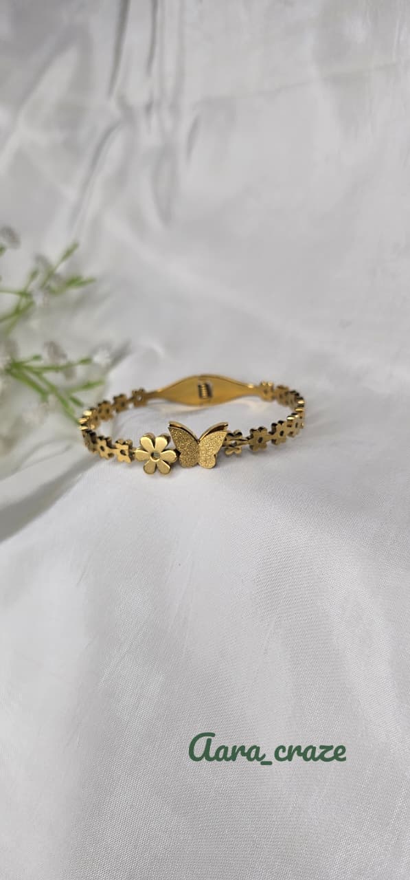 Anti-Tarnish Kada - 🦋 Flower