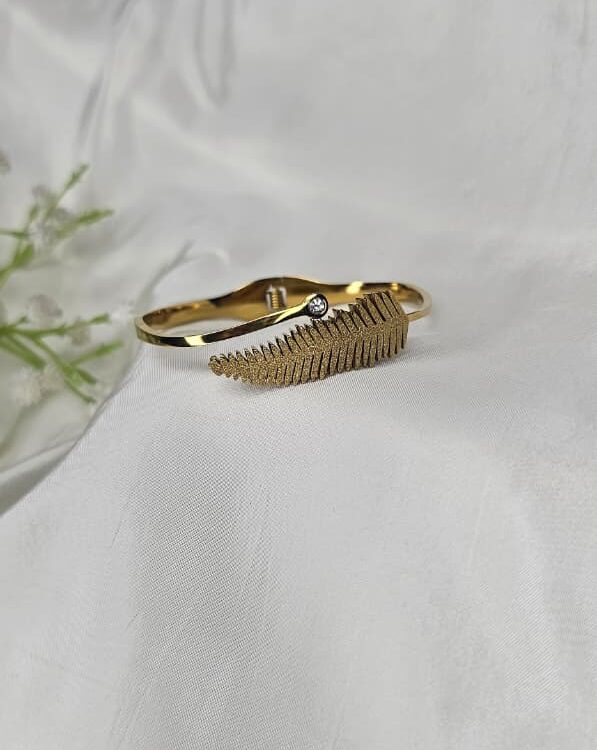 Anti-Tarnish Kada - Leaf 🍃