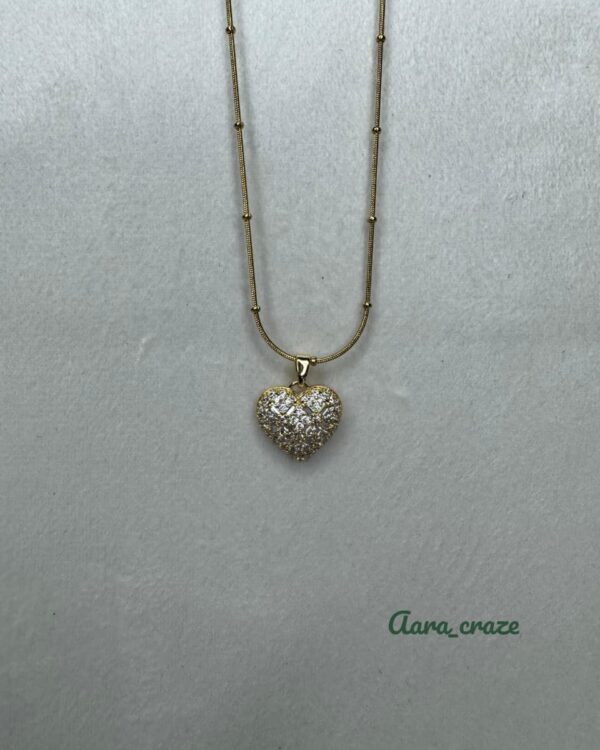 Anti-Tarnish Gold Chain - Heart