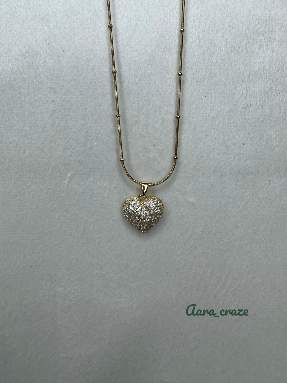 Anti-Tarnish Gold Chain - Heart