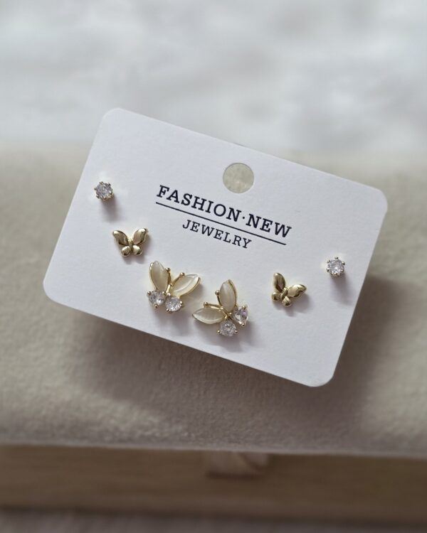 3 in 1 card earrings💫