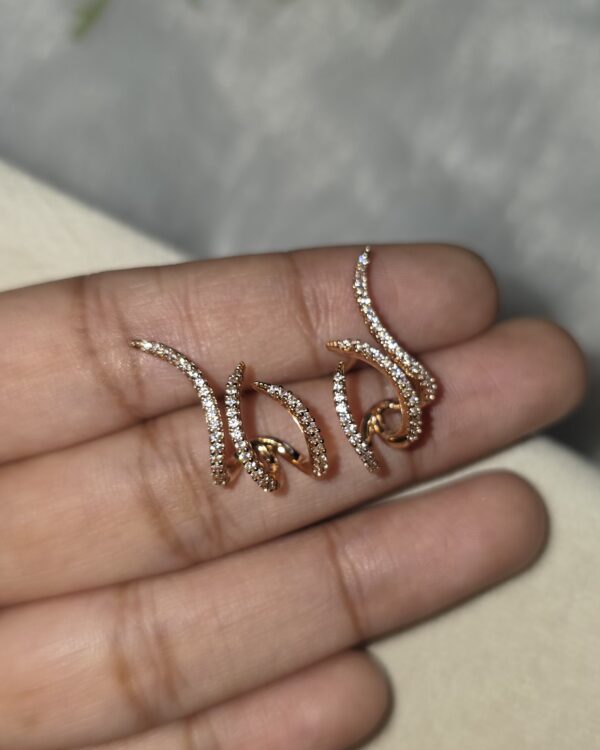 18k Rose gold earring