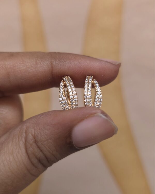18k rosegold earring