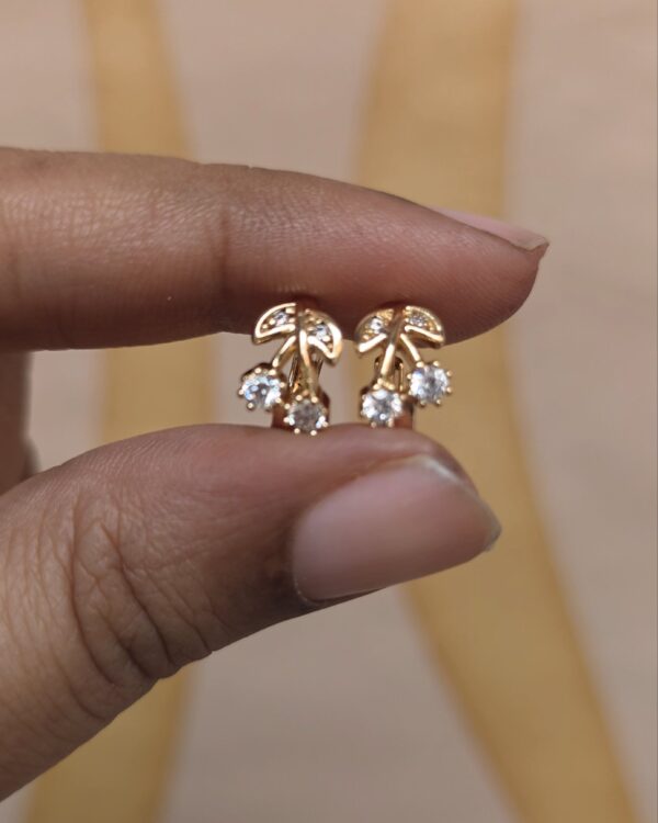 18k rosegold earring