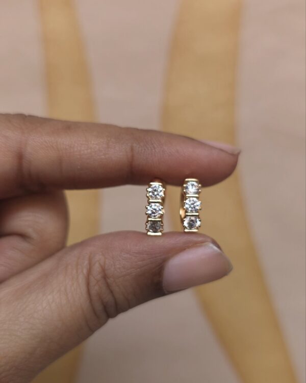 18k gold earring