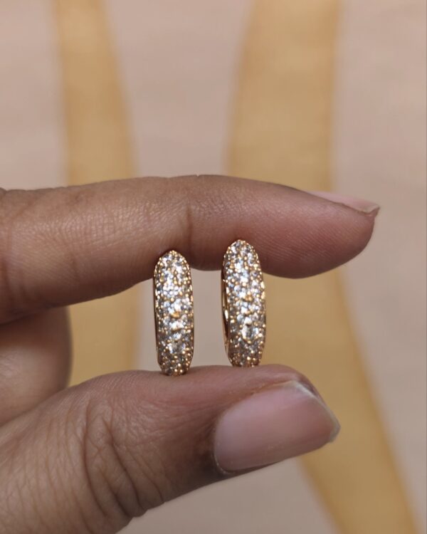 18k rosegold earring